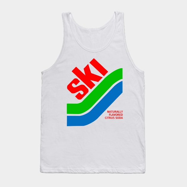 SKI - Citrus Soda Retro Tank Top by Third Quarter Run